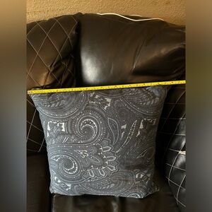 Ralph Lauren Blue Paisley Accent Pillow